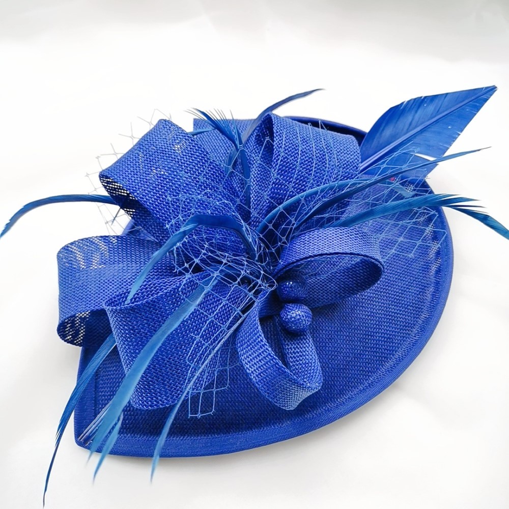 Blue Fascinator Hat Your One Stop Wed Shop